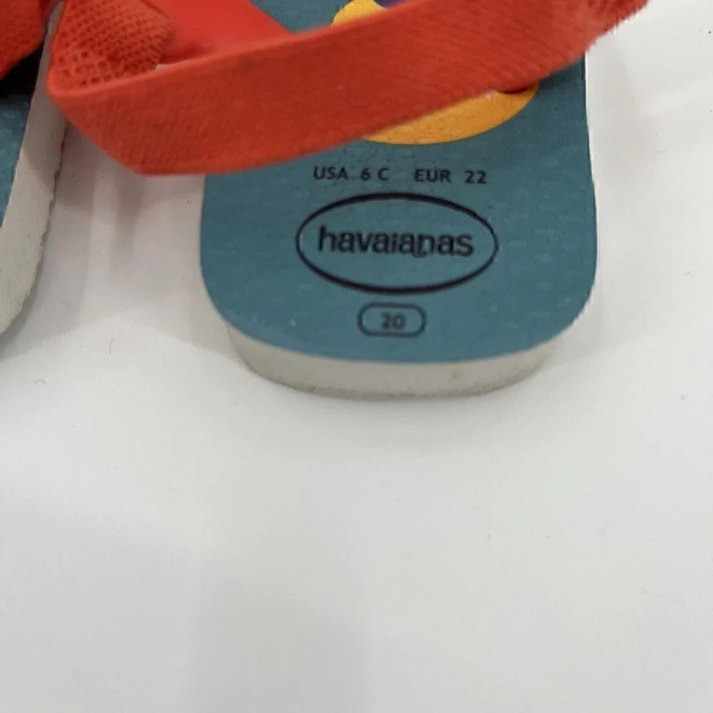 Havaianas Disney Snow White Strap Flip Flops Girls Toddler Size 6C Sandal